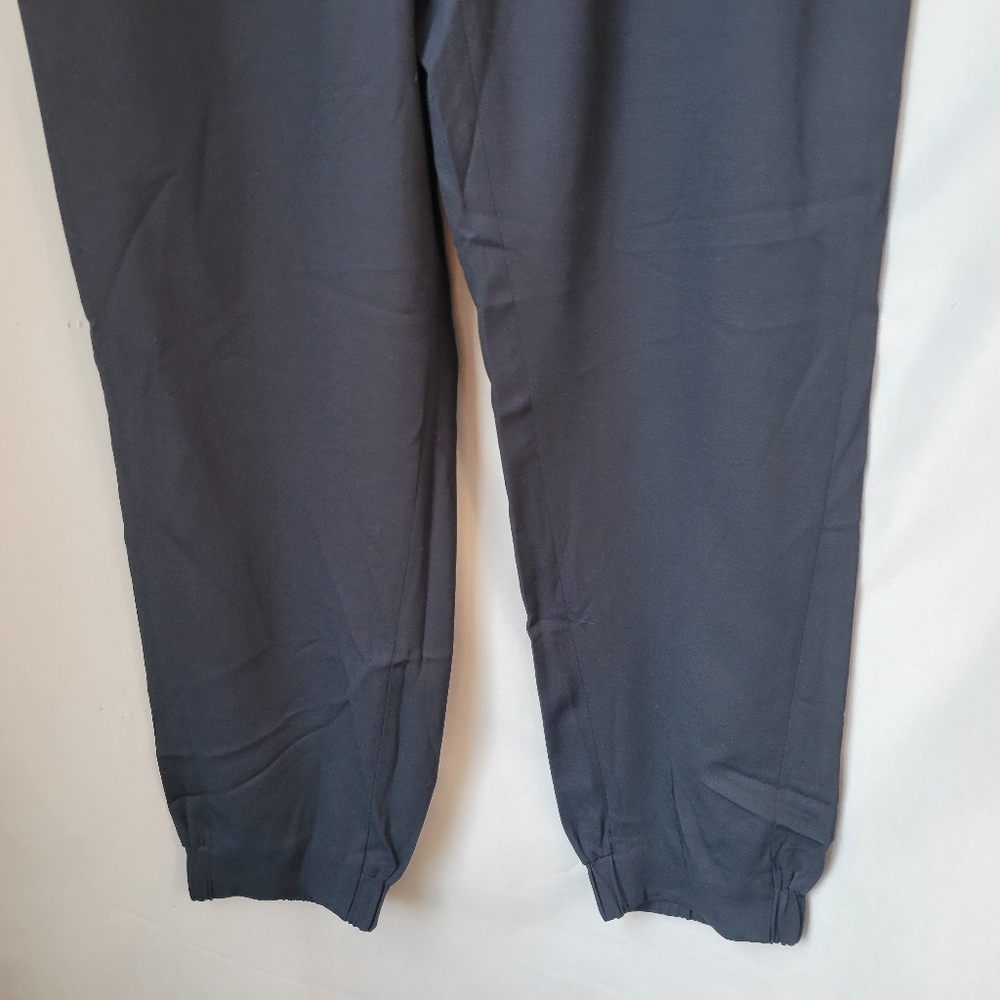 COS Wool Blend Crepe Pull On Jogger Pant Blue US 6 - Picture 6 of 13